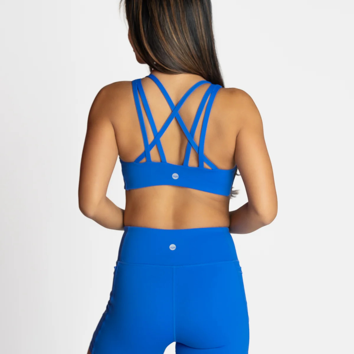 Lux Strappy Sports Bra - Cobalt | Senita Athletics