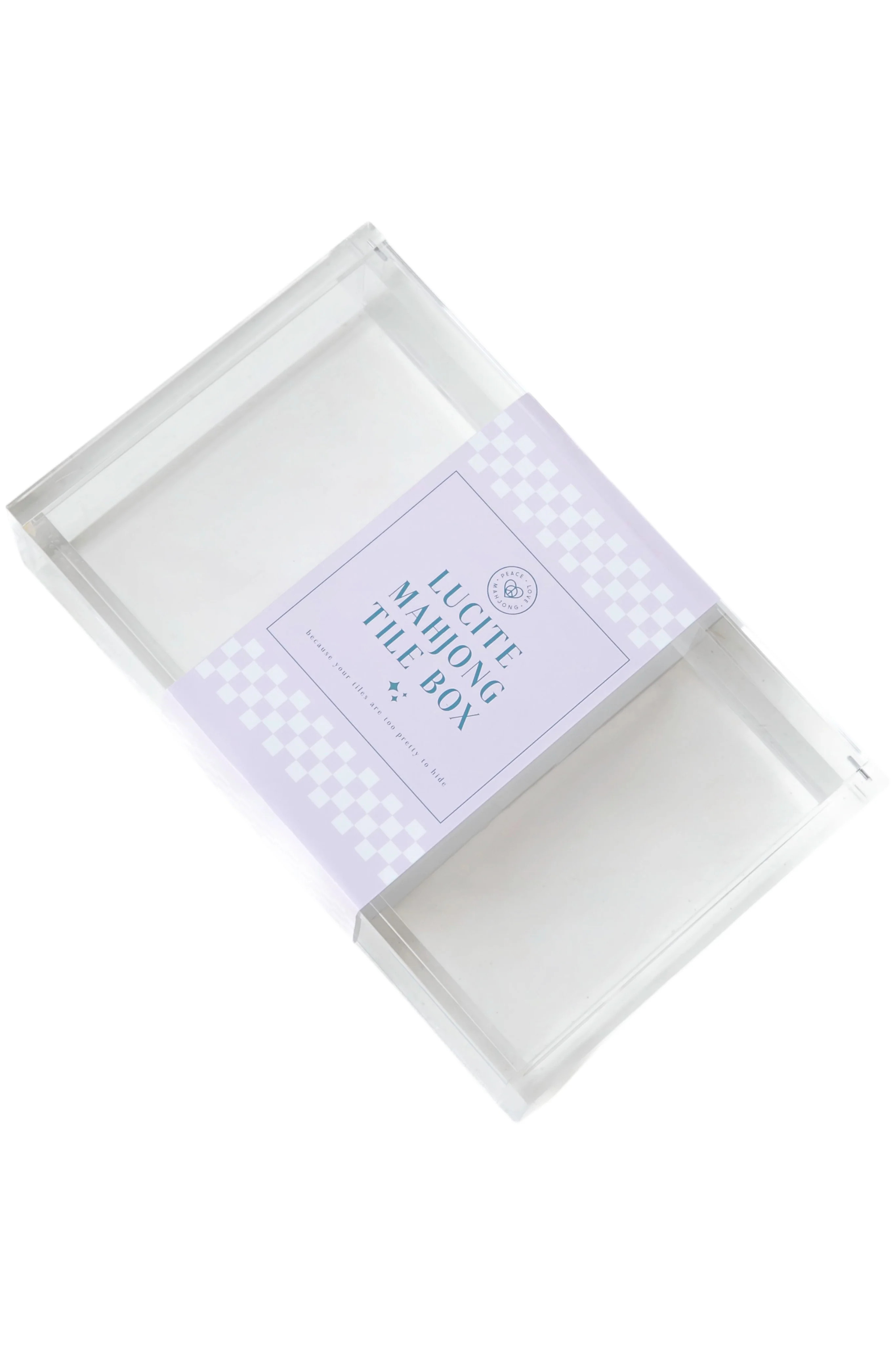 Lucite Mahjong Tile Display Box | Peace Love Mahjong