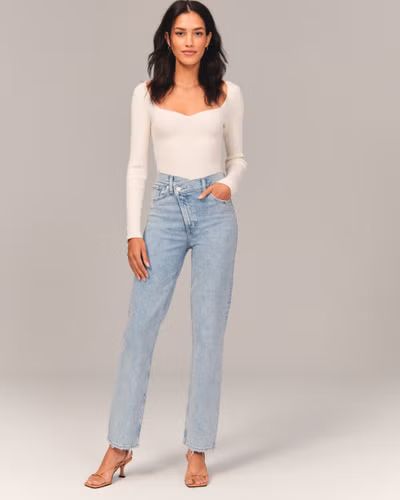 90s Ultra High Rise Straight Jean | Abercrombie & Fitch (US)