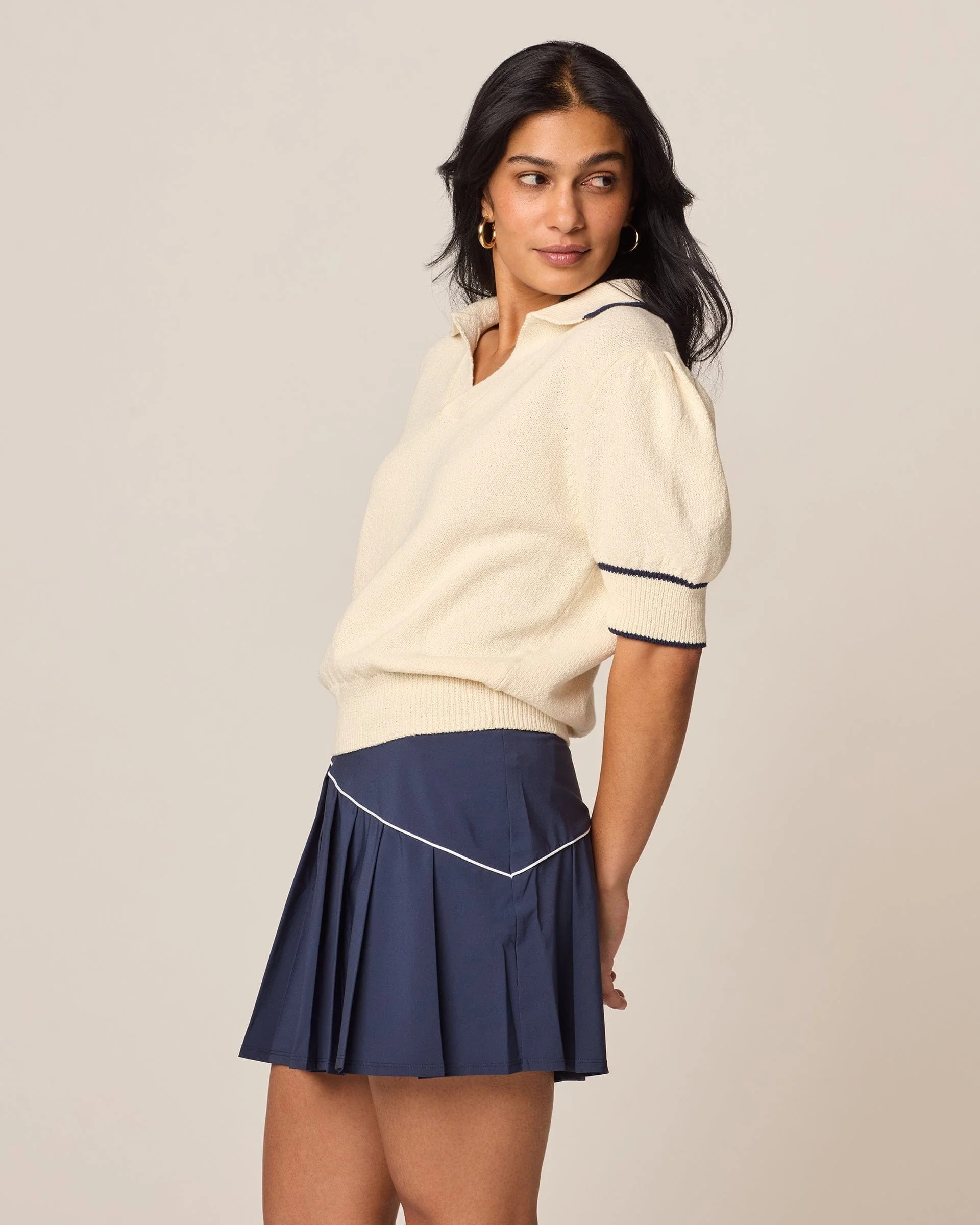 Gigi Cotton Sweater Polo | johnnie O