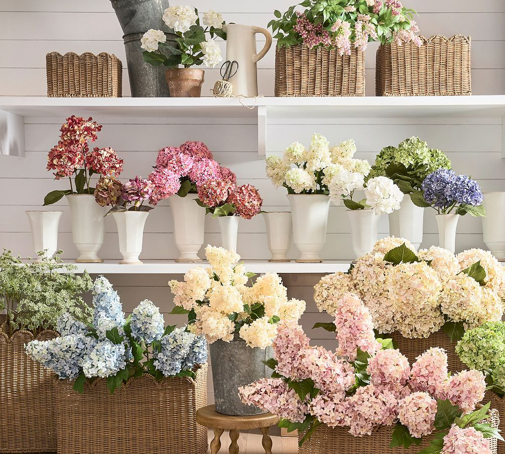 Faux Hydrangea Bundle | Pottery Barn (US)