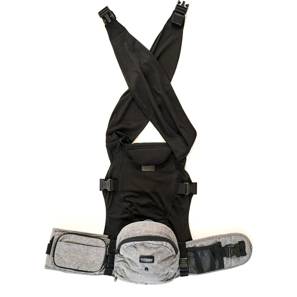 Tushbaby 2-in-1 Combo Carrier in Grey/Black at Nordstrom | Nordstrom