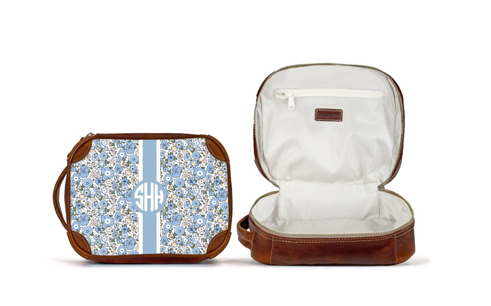 Cosmetic Kit - Monogram Stripe | Barrington Gifts