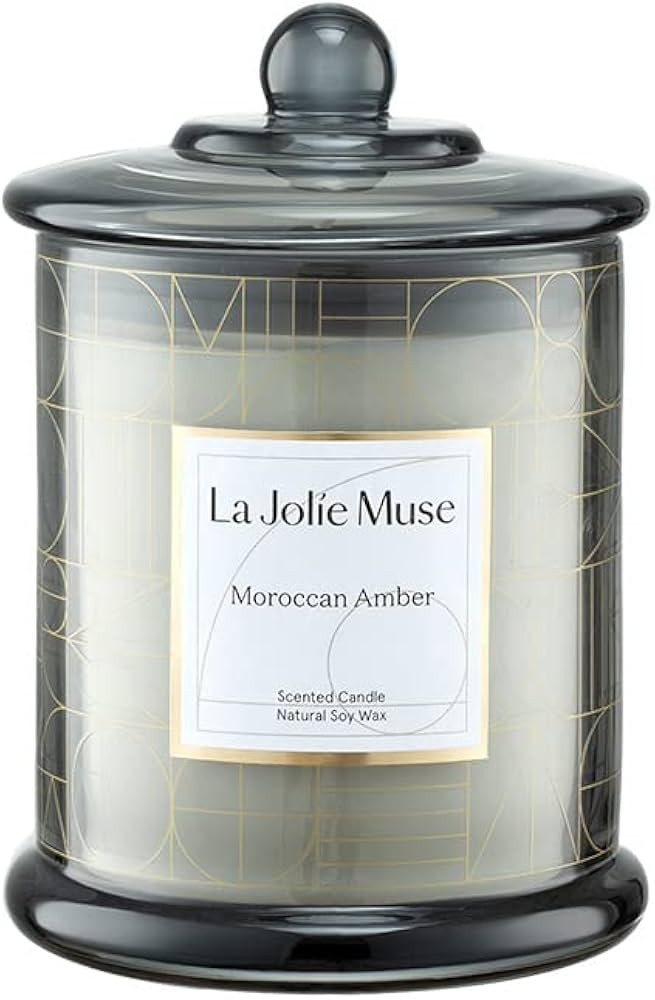LA JOLIE MUSE Moroccan Amber Candle, Luxury Candle Gift with Gift Box, Candle Gift for Men & Wome... | Amazon (US)