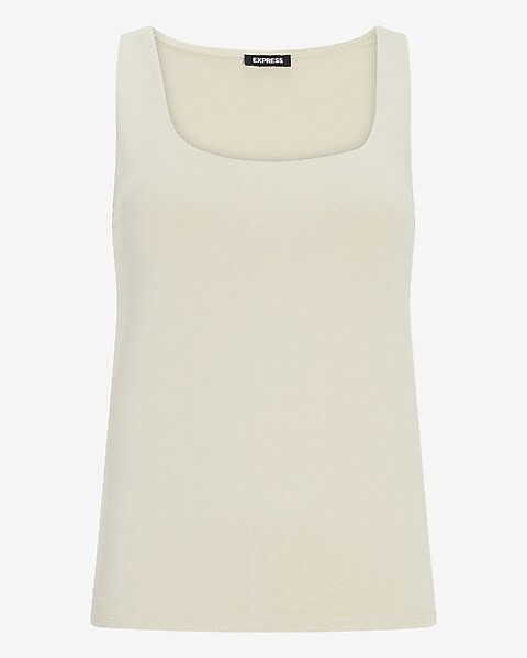 Fitted Double Layer Square Neck Tank | Express