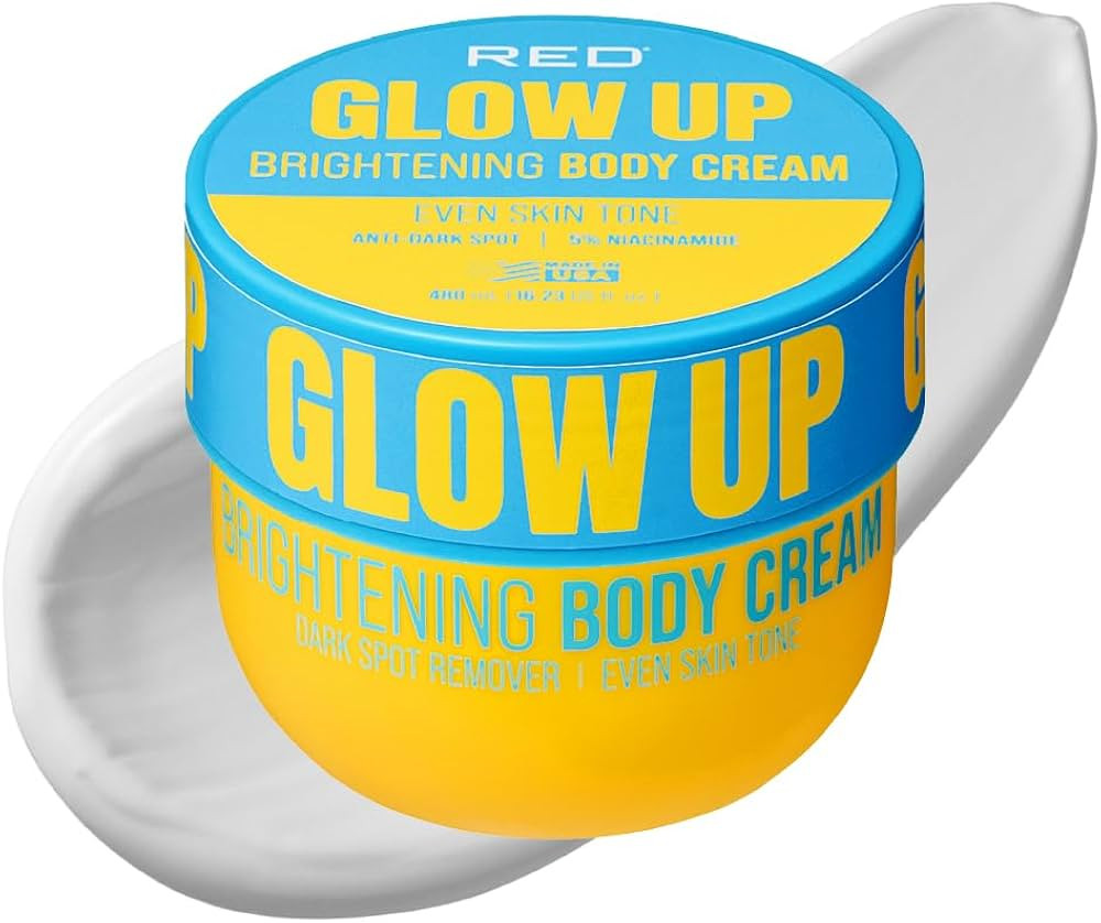 Red by Kiss Glow Up Skin Toning Body Cream with Kojic Acid & Turmeric for Dark Spots, Scars, Body... | Amazon (US)