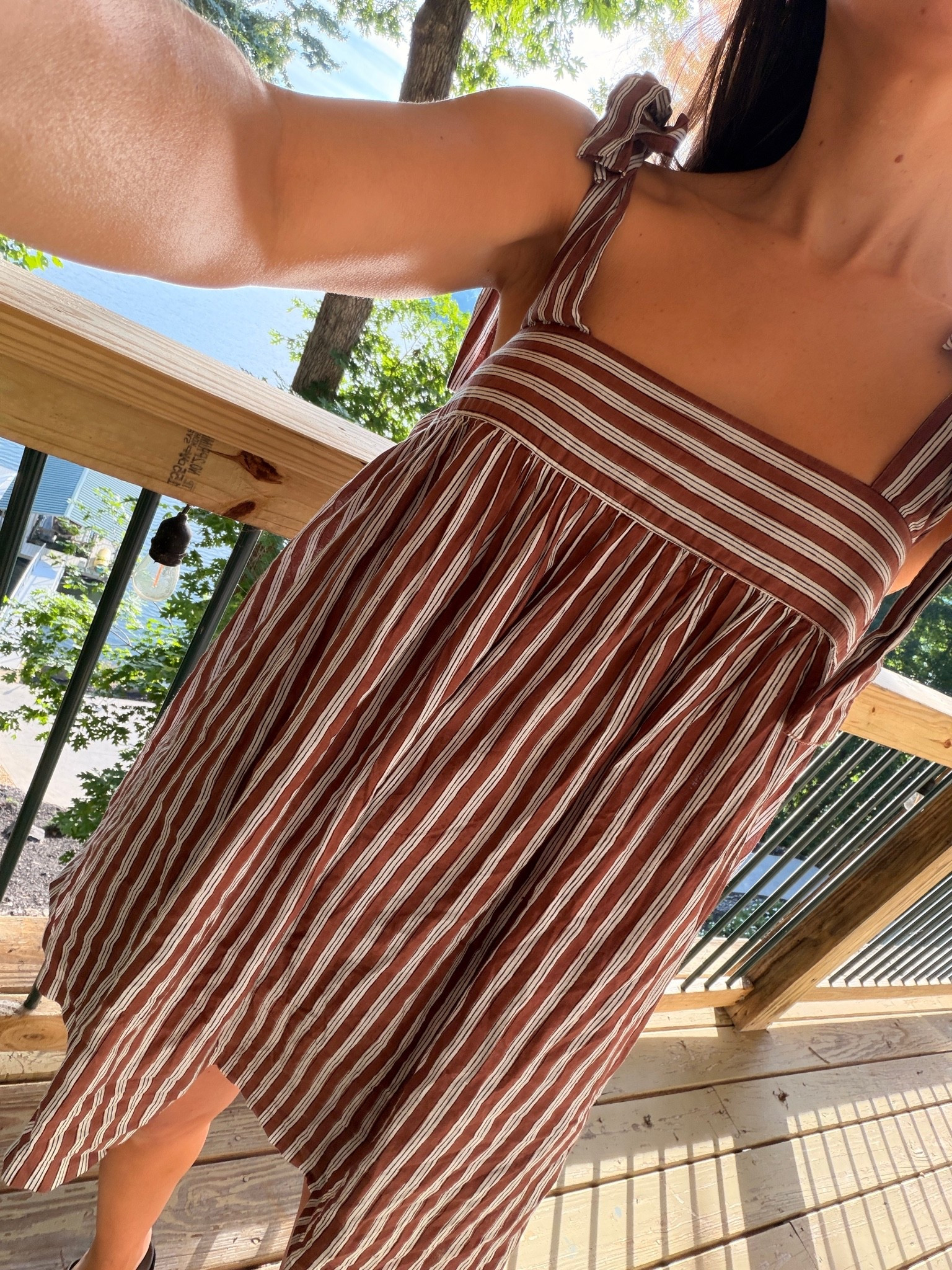 Love this tie strap pj set - wearing a small