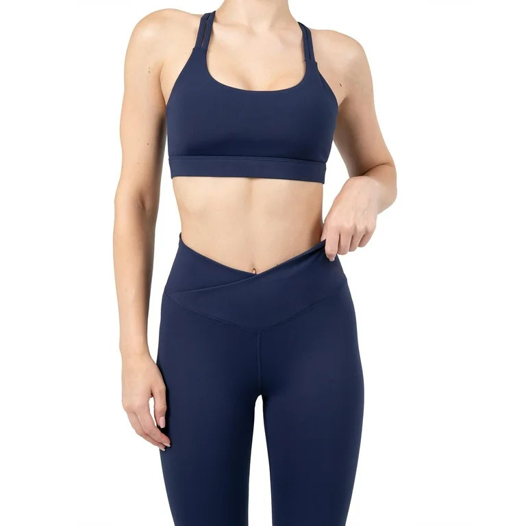 YITTY Active Women's Ultraluxe Crossover Kick Flare High Waist Legging, Athleisure, 4-Way-Stretch... | Walmart (US)