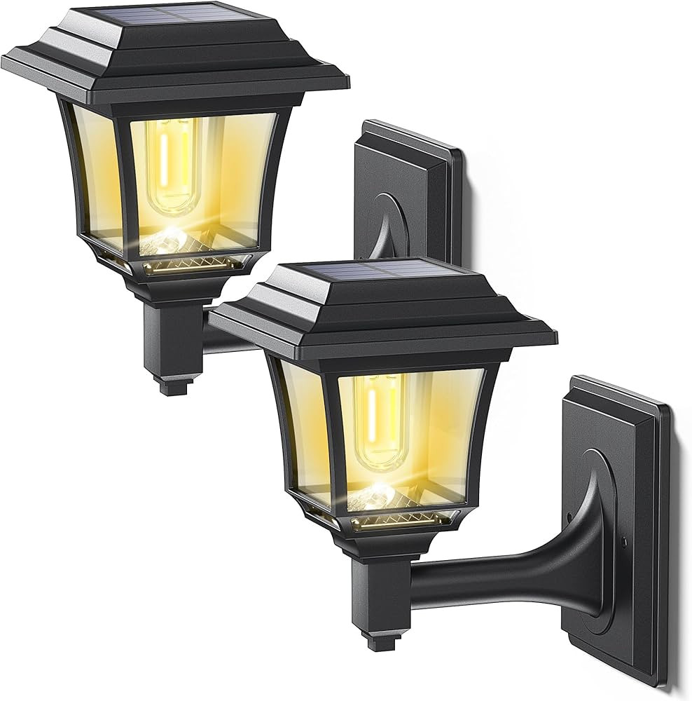 LeiDrail Solar Wall Lantern, 2 Modes Edison Bulb Solar Fence Lights, Outdoor Playhouse Accessorie... | Amazon (US)