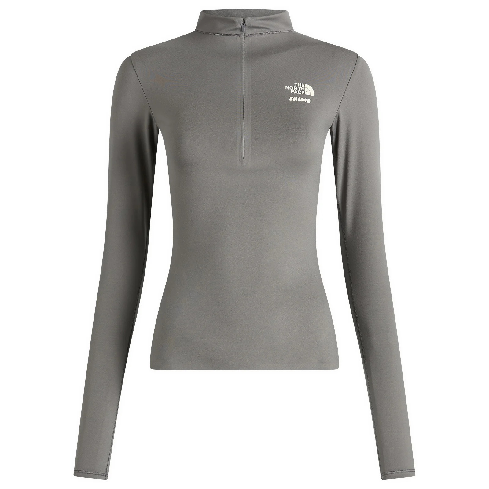 The North Face Women's x SKIMS W Refina Long Sleeve Top in Sk Gunmetal, Size X-Large | END. Clothing