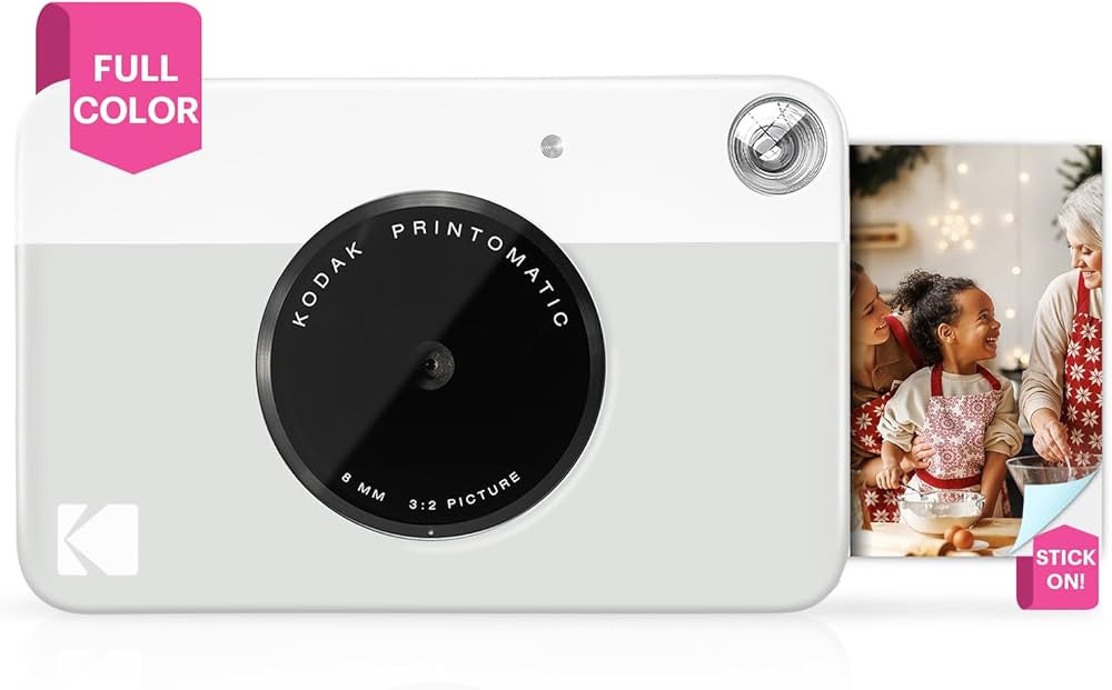 KODAK Printomatic Full-Color Instant Print Digital Camera - Colorful Photos On Zink 2x3" Sticky-B... | Amazon (US)