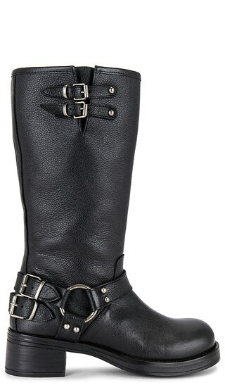 Astor Boot in Black Leather | Revolve Clothing (Global)