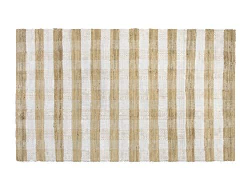 GLAMBURG Cotton Reversible Area Rug 3' x 5' Farmhouse Floor Mat, Handwoven Washable Carpet Checkered | Amazon (US)