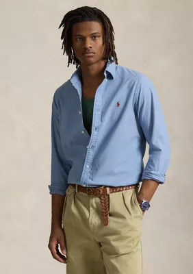 Polo Ralph Lauren Men's Casual Button Down Shirt, Blue, Small | Belk