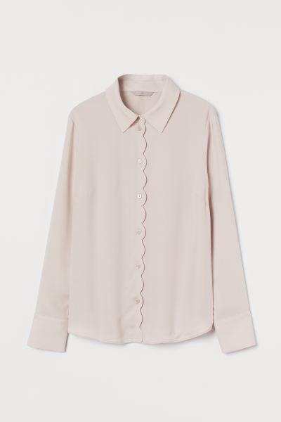 Scallop-trimmed blouse | H&M (UK, MY, IN, SG, PH, TW, HK, KR)