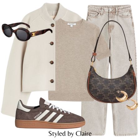 Spring neutrals🌻
Tags: wool bomber jacket, adidas Spezial beige new in asos, ultra high waist jeans, cashmere wool tshirt, gold earrings. Fashion primavera inspo outfit ideas H&M casual city break everyday style zapatillas chic girl

#LTKstyletip #LTKitbag #LTKshoecrush