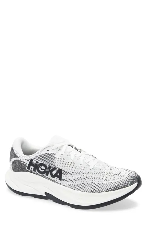HOKA Rincon 4 Running Shoe in White/black at Nordstrom, Size 11 | Nordstrom