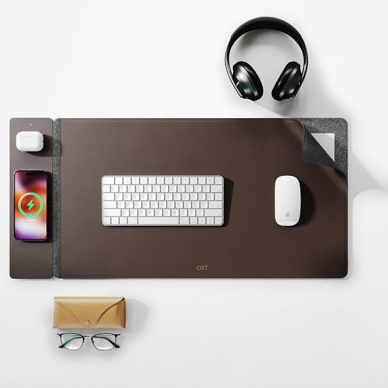 Journey Wireless Charging Desk Mat | Mark and Graham