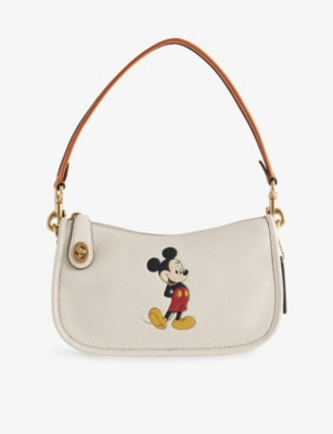 Disney x Coach Mickey Leather Top Handle Bag | Selfridges