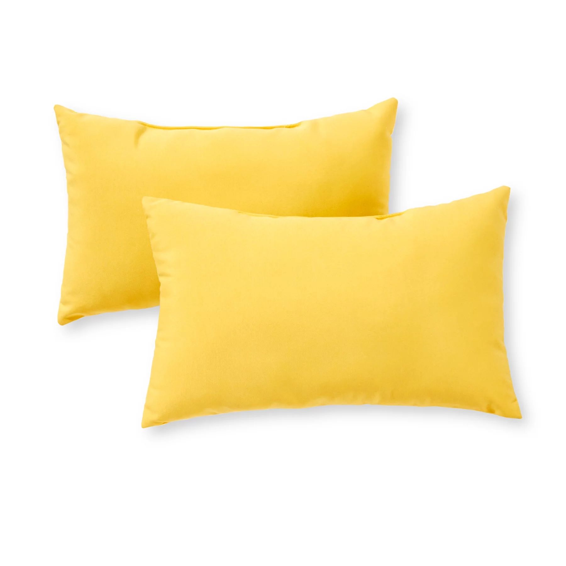 Sunbeam Yellow 19 x 12 in. Outdoor Rectangle Throw Pillow (Set of 2) by Greendale Home Fashions | Walmart (US)
