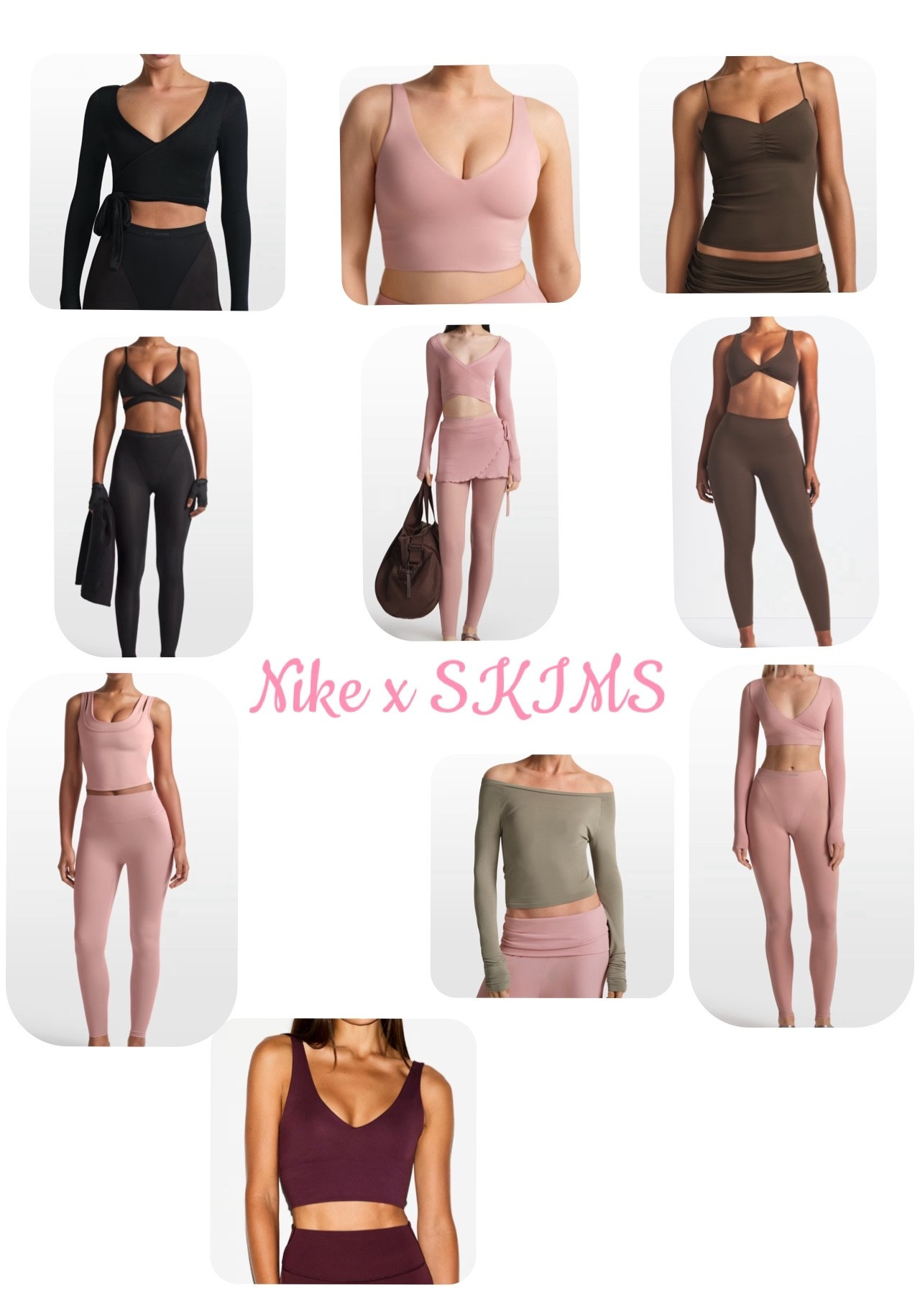 New looks from SKIMS are now available on Nike! I am loving the pale pink and olive green combo they have going on! So cute and sweet for the upcoming season but still something you could wear right now! 

#LTKActive #LTKfitnessgoals #LTKmorningroutine