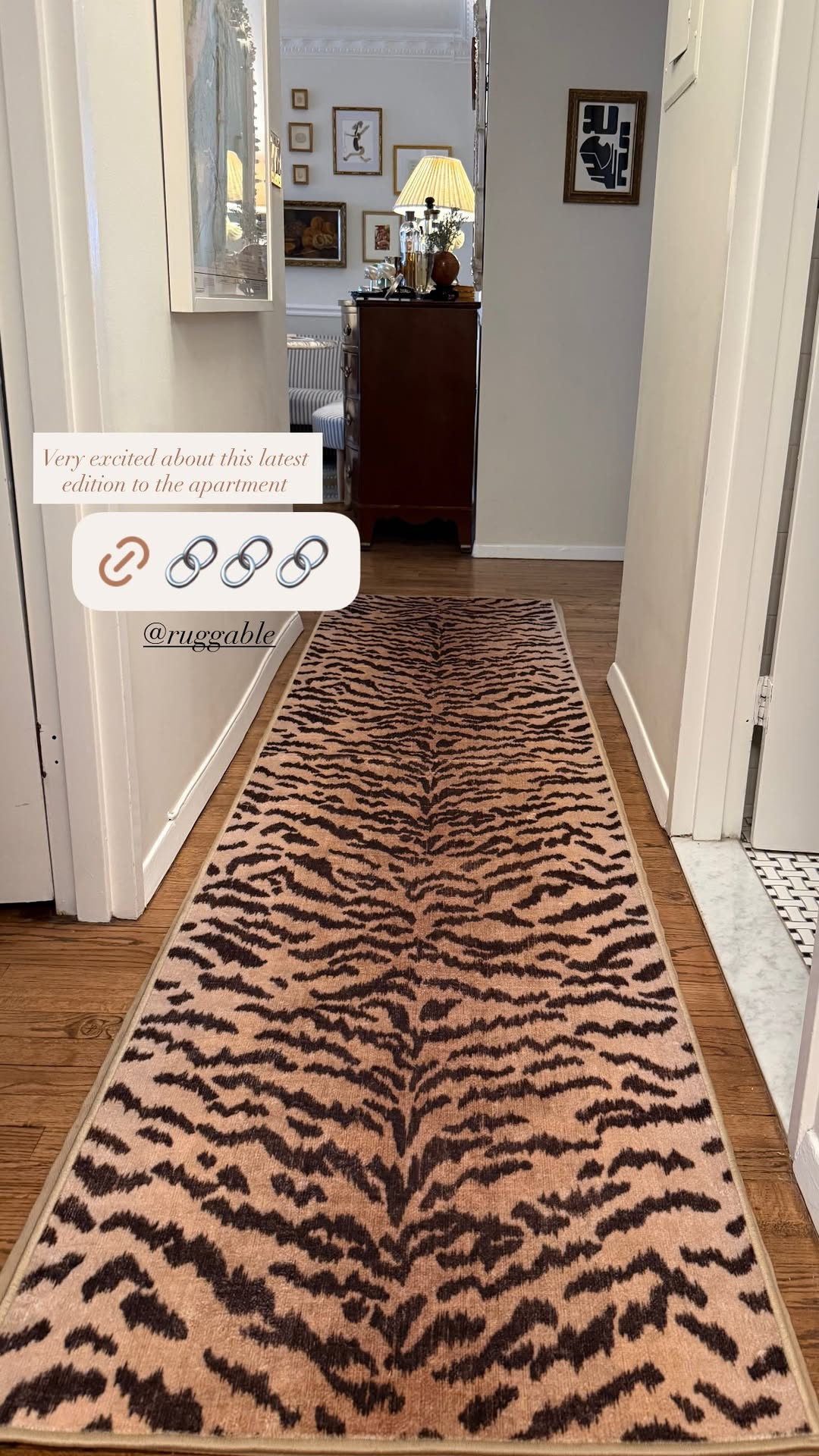 Very excited about this latest edition! Obsessed with this Ruggable tiger print rig.🤍 

 #LTKHome