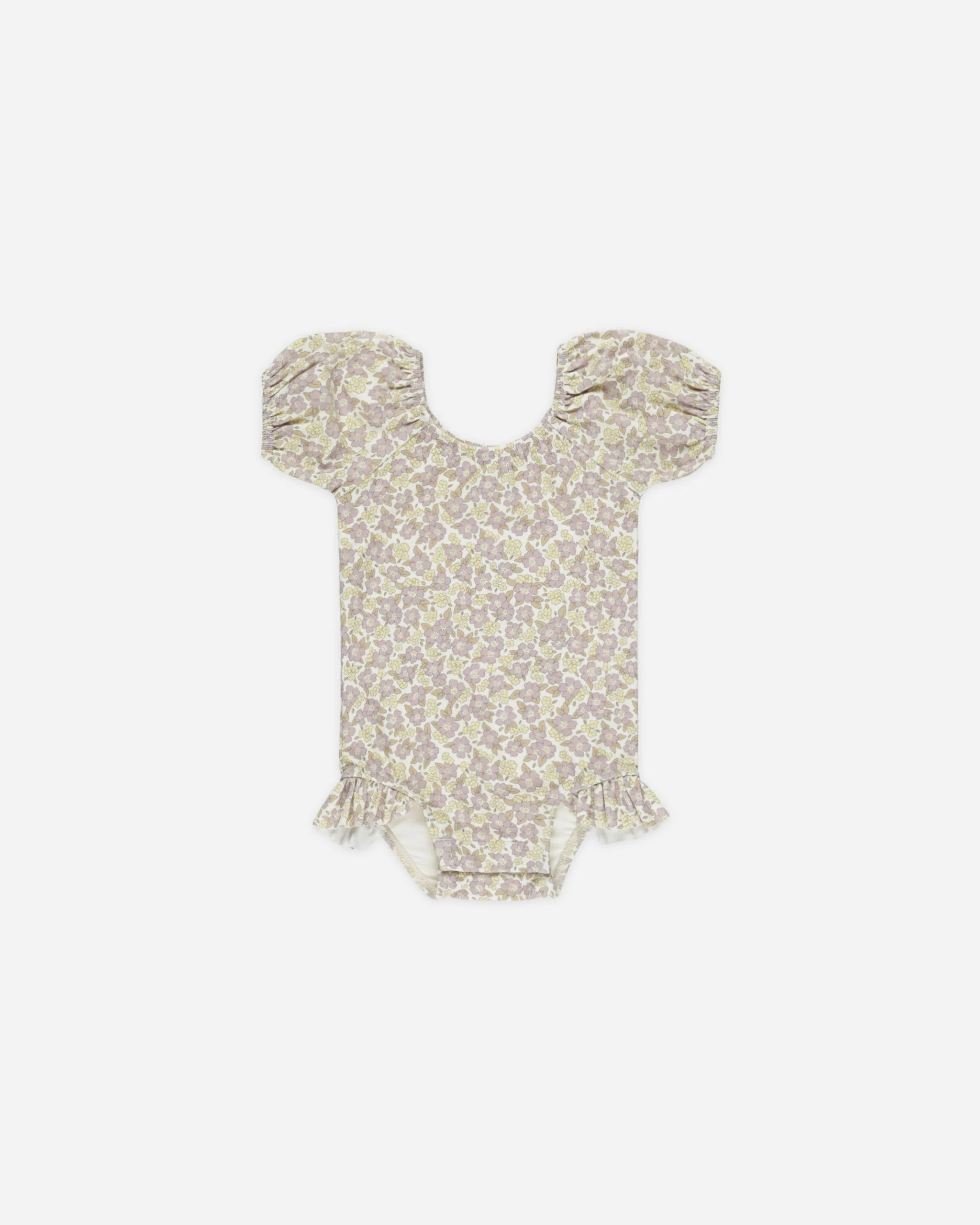 Catalina One-Piece Swimsuit || Purple Floral | Rylee + Cru