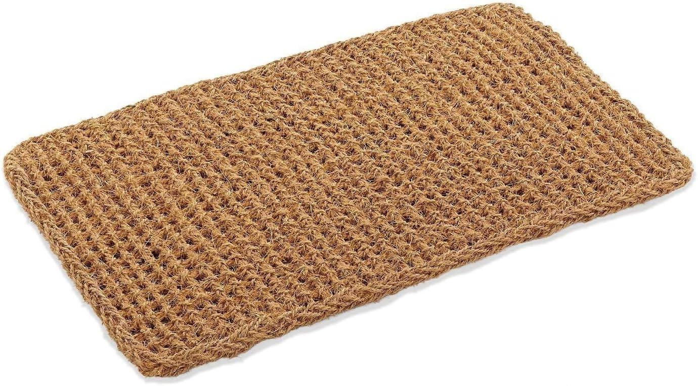 Dragon Weave Coco Coir Doormat, 18" x 30", Hand-Twisted Interwoven Fibers, Breathable Woven Backed Scraper Mat for Indoor Outdoor Entryways | Amazon (US)