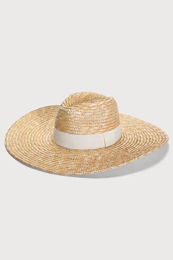 Sunning and Stunning Beige Woven Straw Sun Hat | Lulus (US)