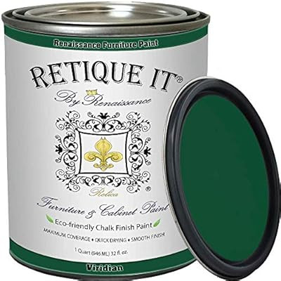 Retique It Chalk Furniture Paint by Renaissance DIY, 32 oz (Quart), 49 Viridian, 32 Ounces | Amazon (US)