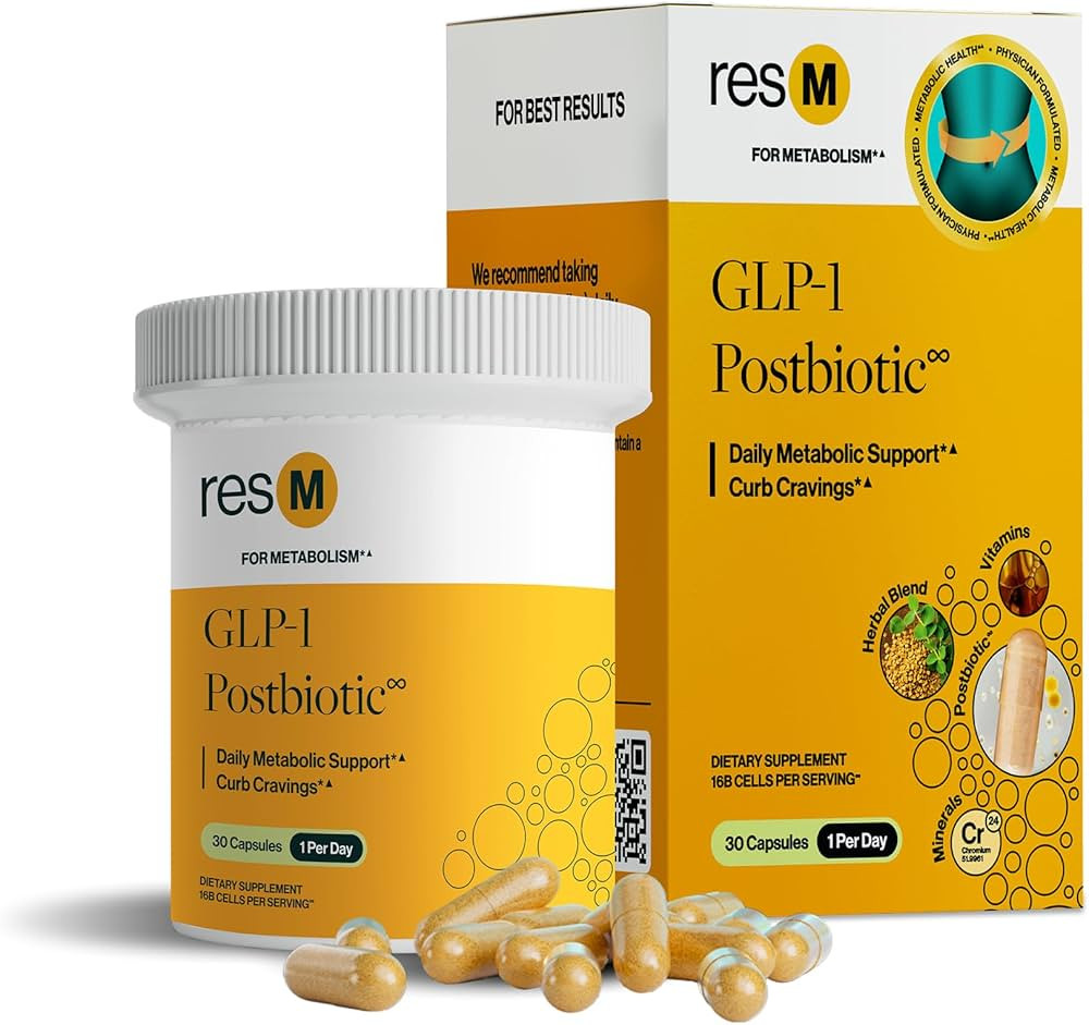 resM GLP-1 Postbiotic - GLP 1 Activate Supplement for Women & Men, GLP1 Activator & Supporter, Ve... | Amazon (US)