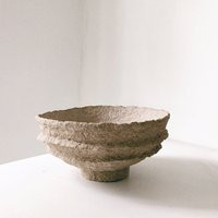 Handmade Organic Texture Papier-Mâché Bowl | Etsy (US)