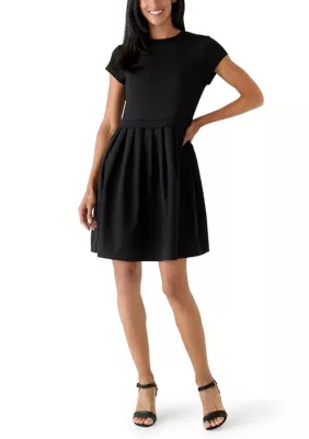Women's Short Sleeve Knit Twofer Dress | Belk