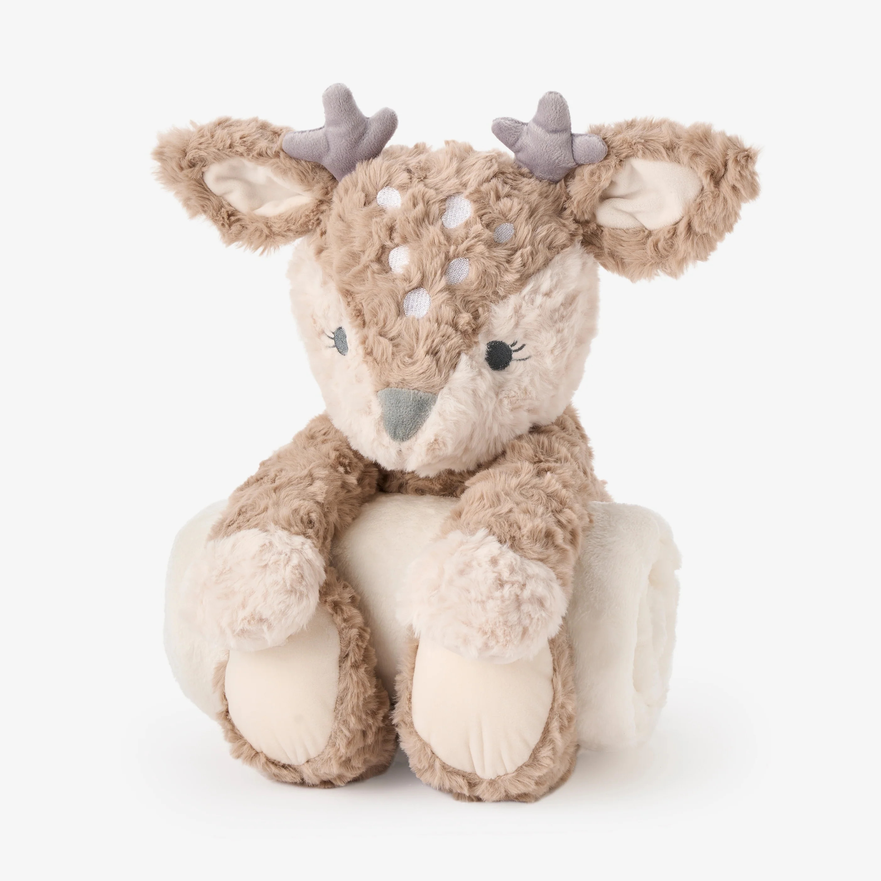 Fawn Bedtime Huggie Plush Toy with Blanket | Elegant Baby