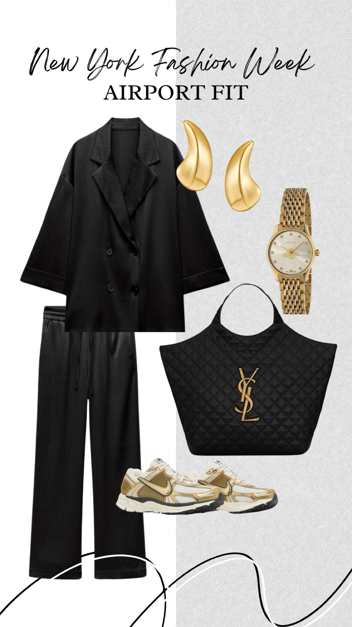 This set is from Zara, but I added a similar style🖤

#LTKStyleTip #LTKTravel #LTKNYFW