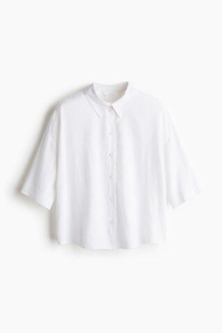 Linen-blend shirt | H&M (UK, MY, IN, SG, PH, TW, HK)