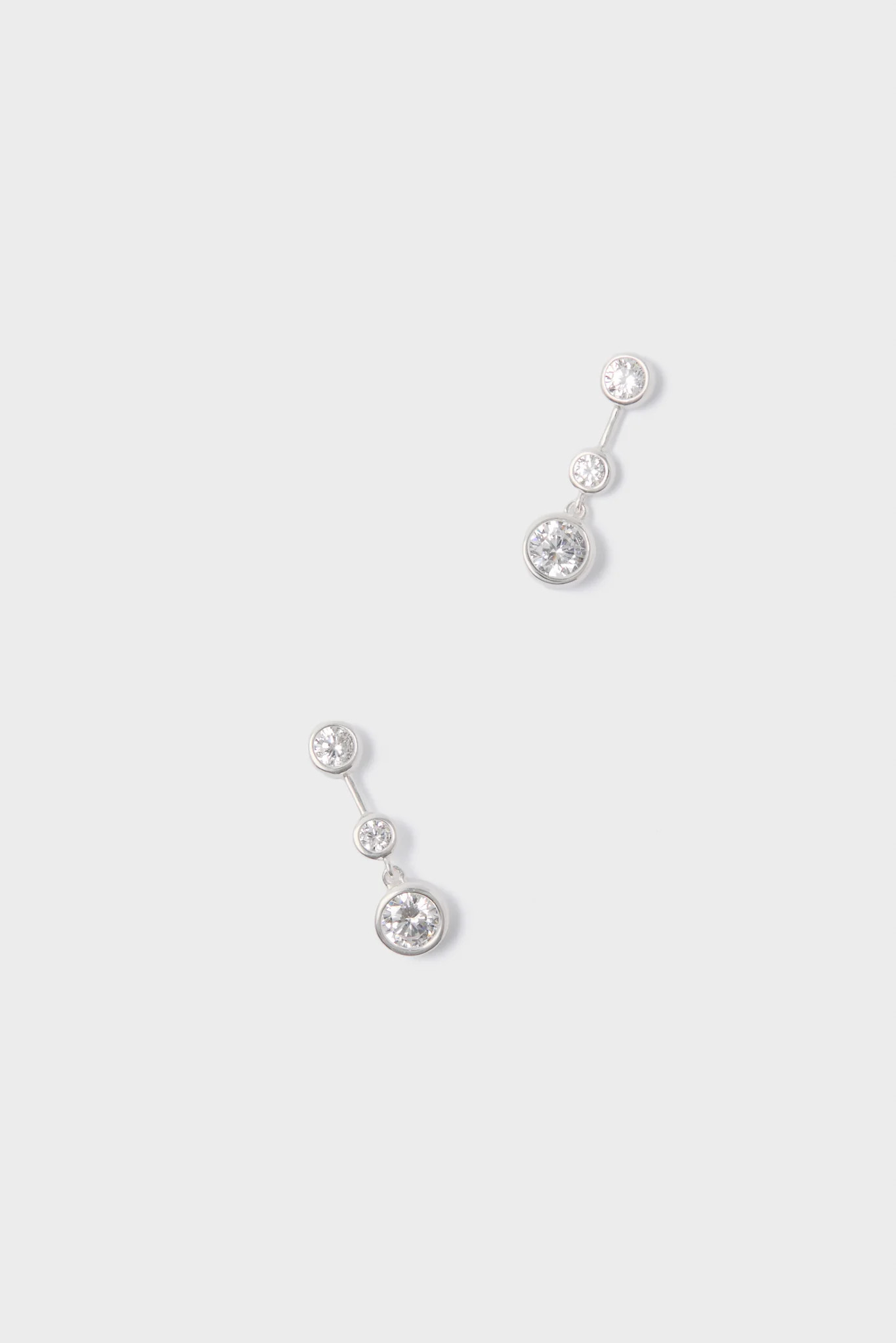 Silver Bezel Jolie Earrings | Tuckernuck (US)