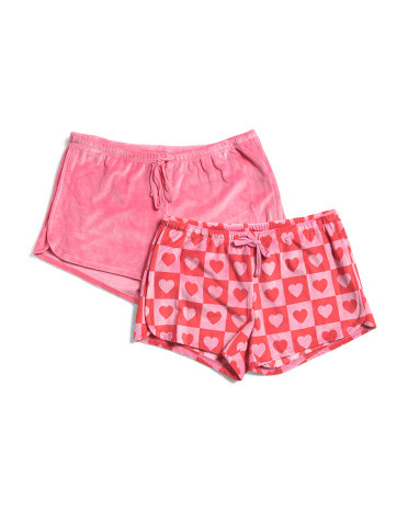 2pk Heart Plush Sleep Shorts | Valentine's Day Gifts | Marshalls | Marshalls