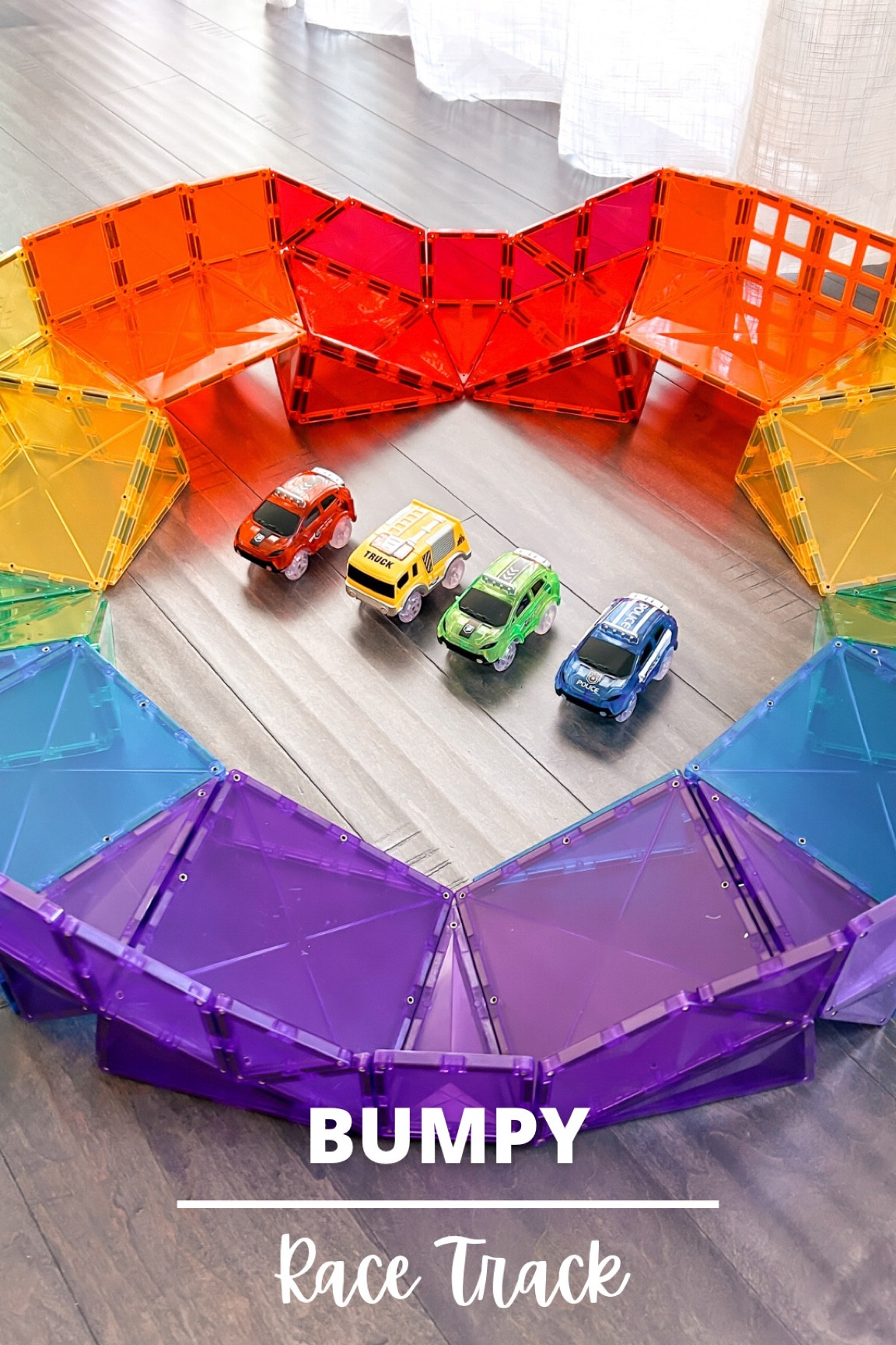 Experience the thrill of a bumpy race track where motorized cars speed, bounce, and race through exciting twists and jumps! Are you up for the challenge? 🚗🏁

#LTKFamily #LTKKids #LTKFindsUnder50