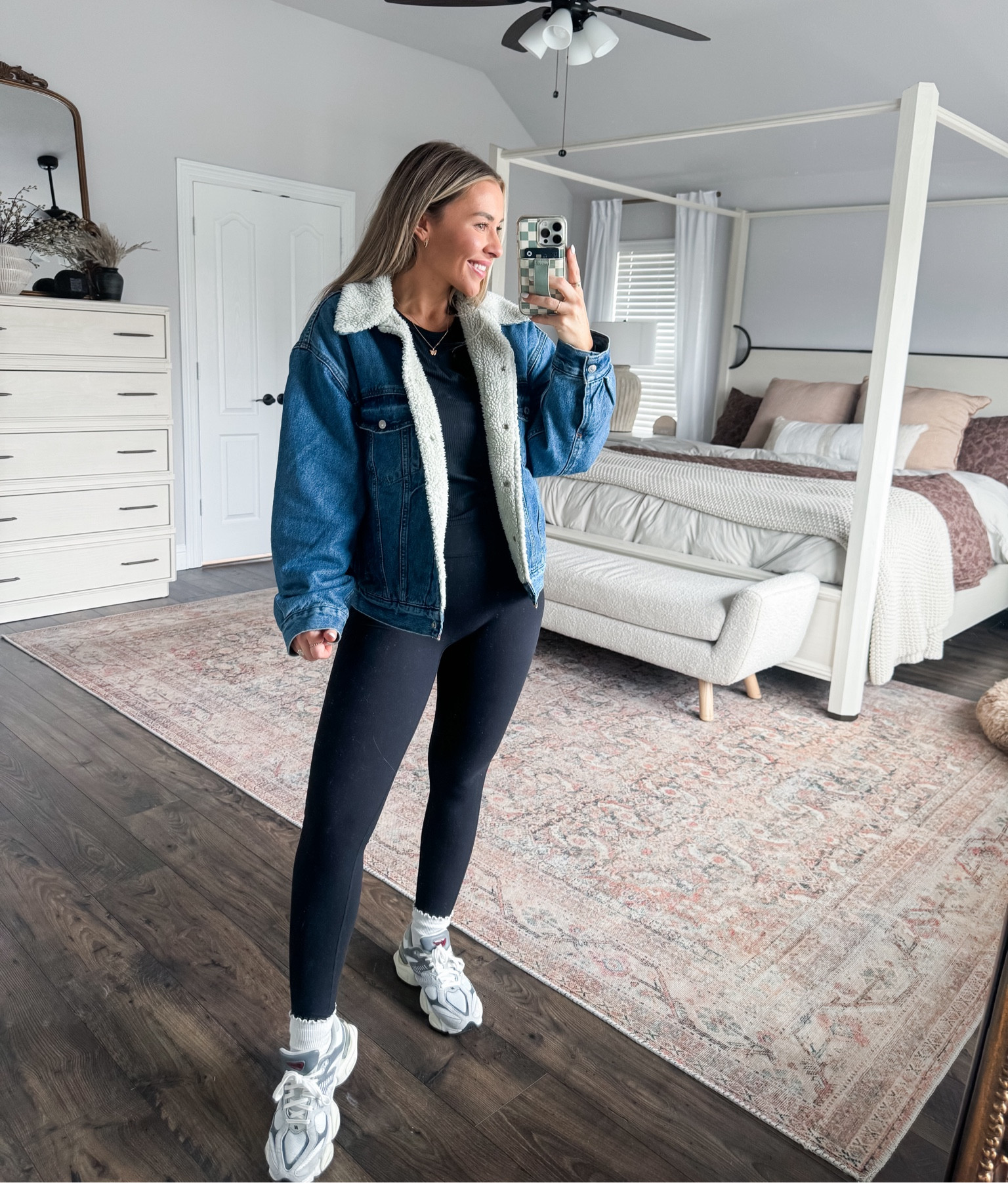 Wearing a small in the coat 