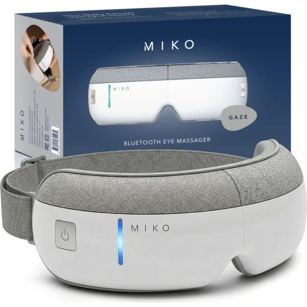 MIKO Gaze Eye Massager with Heat & Bluetooth in White at Nordstrom | Nordstrom