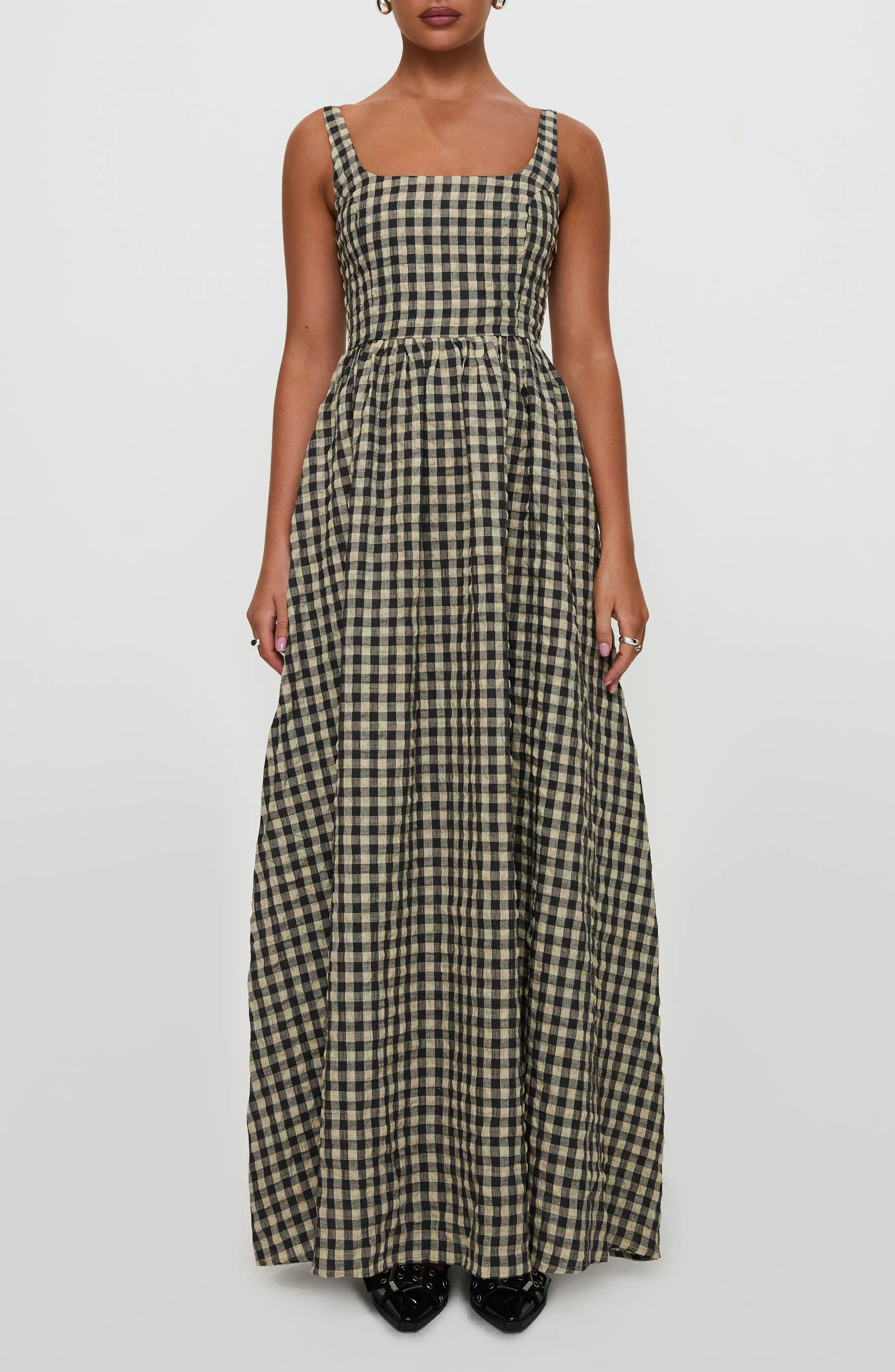 Princess Polly Cartmel Gingham Check Maxi Dress (Women) | Nordstrom | Nordstrom