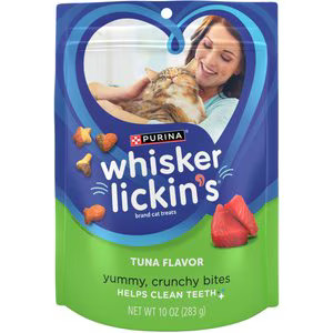 Whisker Lickin's Tuna Flavor Crunchy Cat Treats | Chewy.com