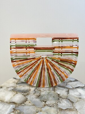 Cult Gaia NWOT Multi Color Acrylic Arc Handbag | eBay US