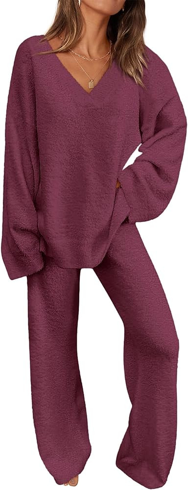 PRETTYGARDEN Lounge Sets for Women Two Piece Sweaters Pajama Set Fall Fashion 2025 Loungewear Out... | Amazon (US)