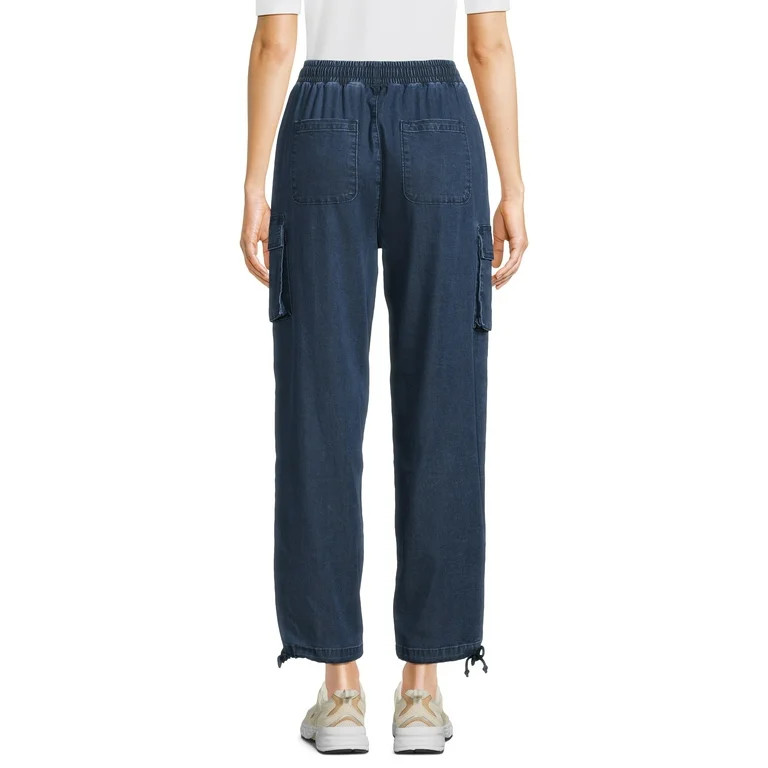 Time and Tru Women's Parachute Cargo Jogger Pants, 28" Inseam, Sizes XS-XXXL | Walmart (US)