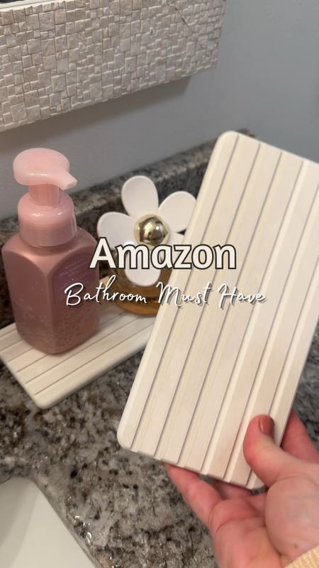 ✨ AMAZON bathroom must have! These stone drying trays instantly absorb water and are great for preventing puddles and messes. Not only are they great for under your bath so I also love using them under my face cleanser and brushes! They are 2 for $12 right now!

#LTKhome