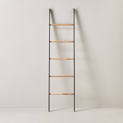 6' Wood & Steel Blanket Ladder Black/Natural - Hearth & Hand™ with Magnolia: Farmhouse Style, N... | Target