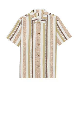 Rhythm Paisley Stripe Shirt in Desert Sage from Revolve.com | Revolve Clothing (Global)