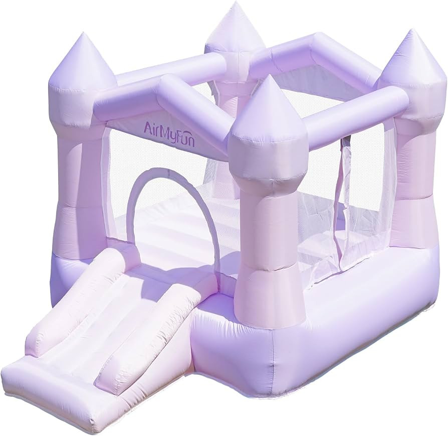 AirMyFun Bounce House with Blower - Dreamy Pink Castle for Kids 3-8, Indoor Outdoor Inflatable Bo... | Amazon (US)